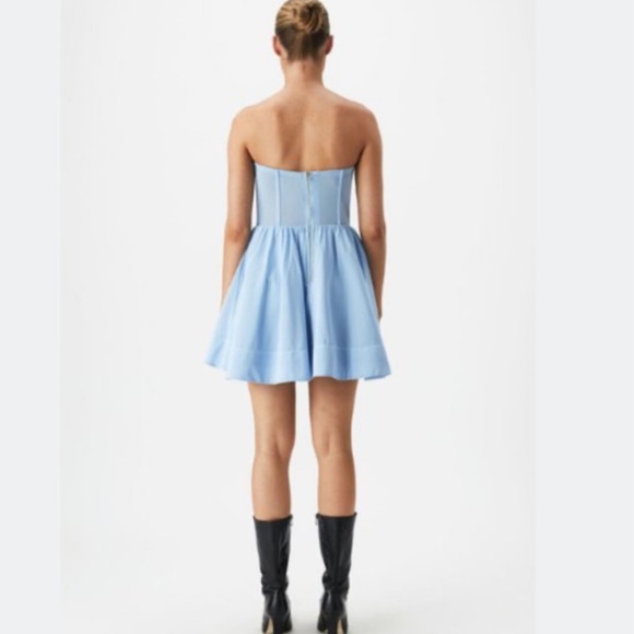 Bardot - Hart Corset Mini Dress In Artic Blue women’s size medium - Picture 7 of 8